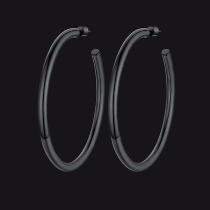 20/30/40/60/80mm Large Thin Hoop Earrings for