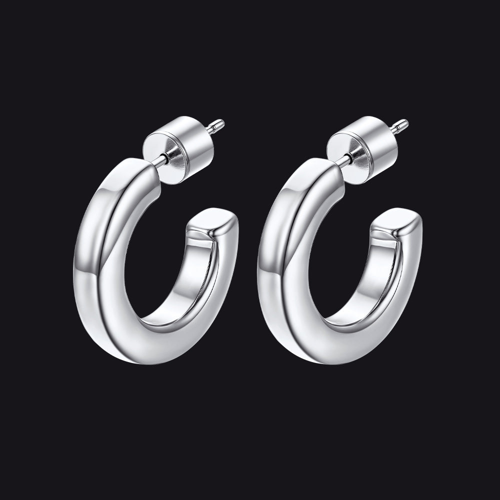 20/30/40/60/80mm Minimalist Hoop Earrings for
