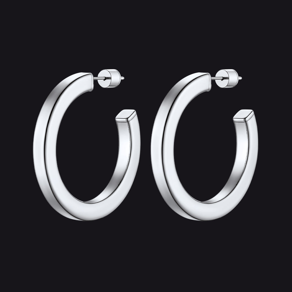 20/30/40/60/80mm Minimalist Hoop Earrings for