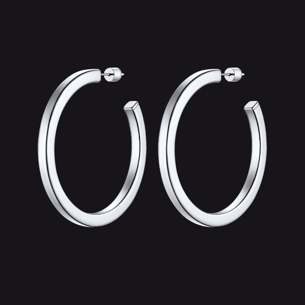 20/30/40/60/80mm Minimalist Hoop Earrings for
