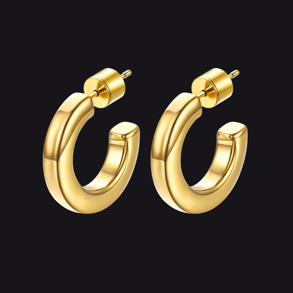 20/30/40/60/80mm Minimalist Hoop Earrings for