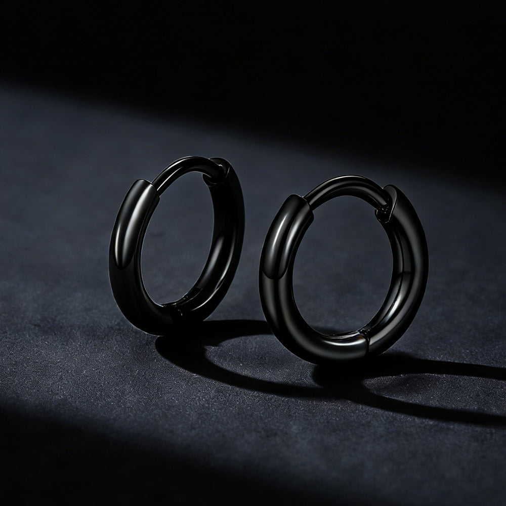 Stainless Steel Small Huggie Hoop Earrings for
