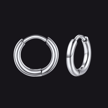Stainless Steel Small Huggie Hoop Earrings for