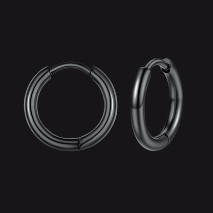 Stainless Steel Small Huggie Hoop Earrings for