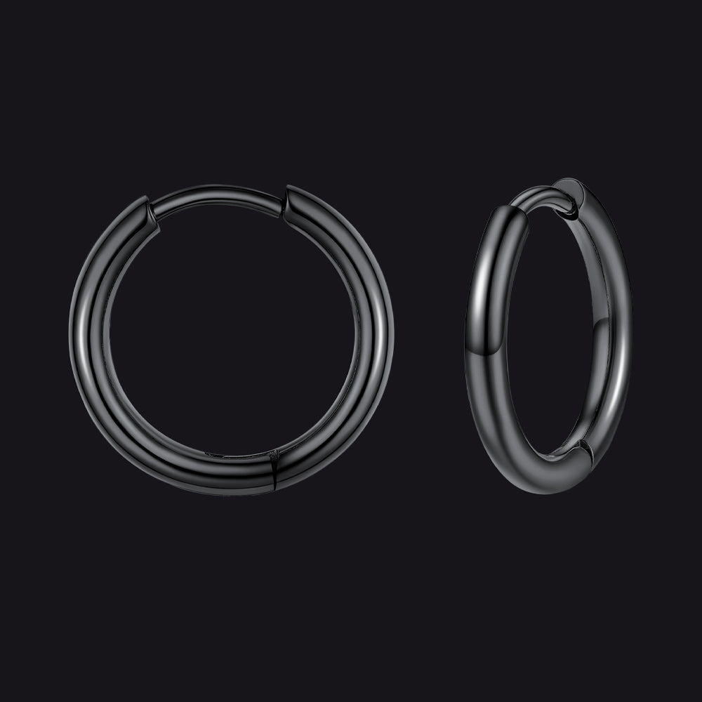 Stainless Steel Small Huggie Hoop Earrings for