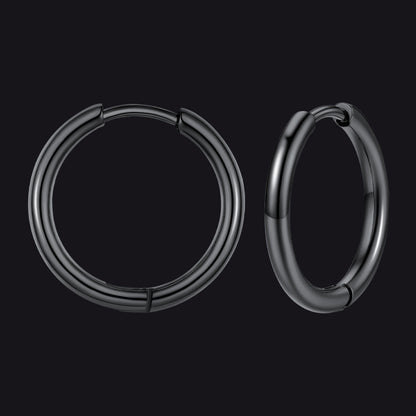 Stainless Steel Small Huggie Hoop Earrings for