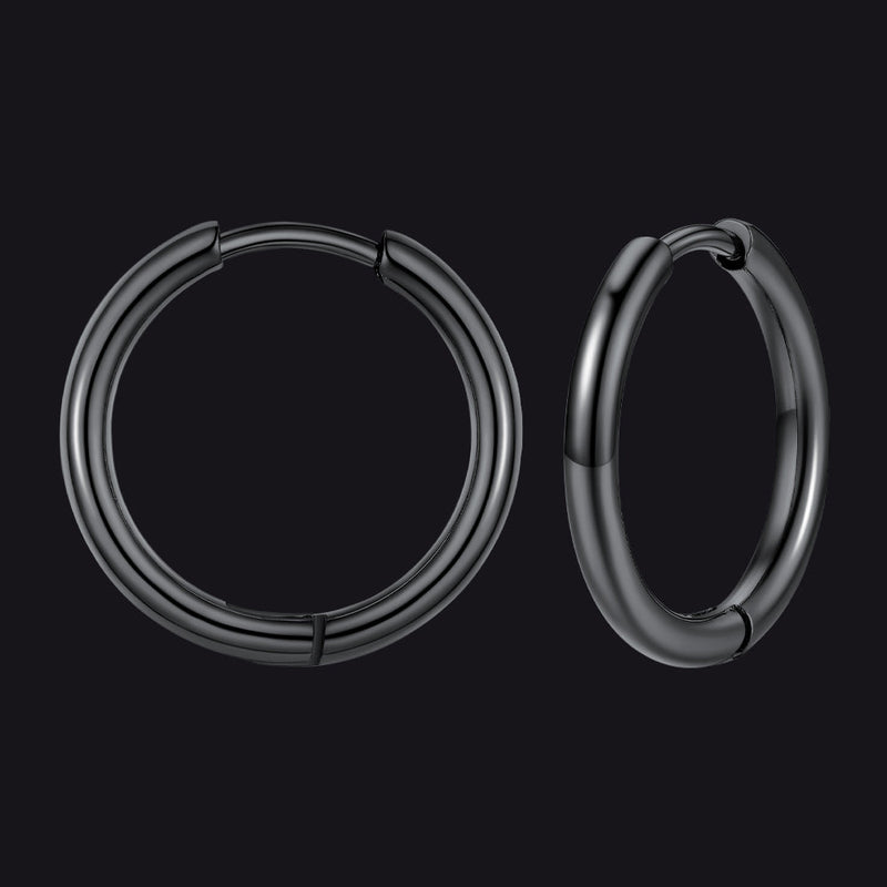 Stainless Steel Small Huggie Hoop Earrings for