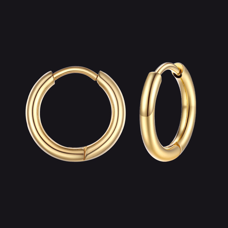 Stainless Steel Small Huggie Hoop Earrings for