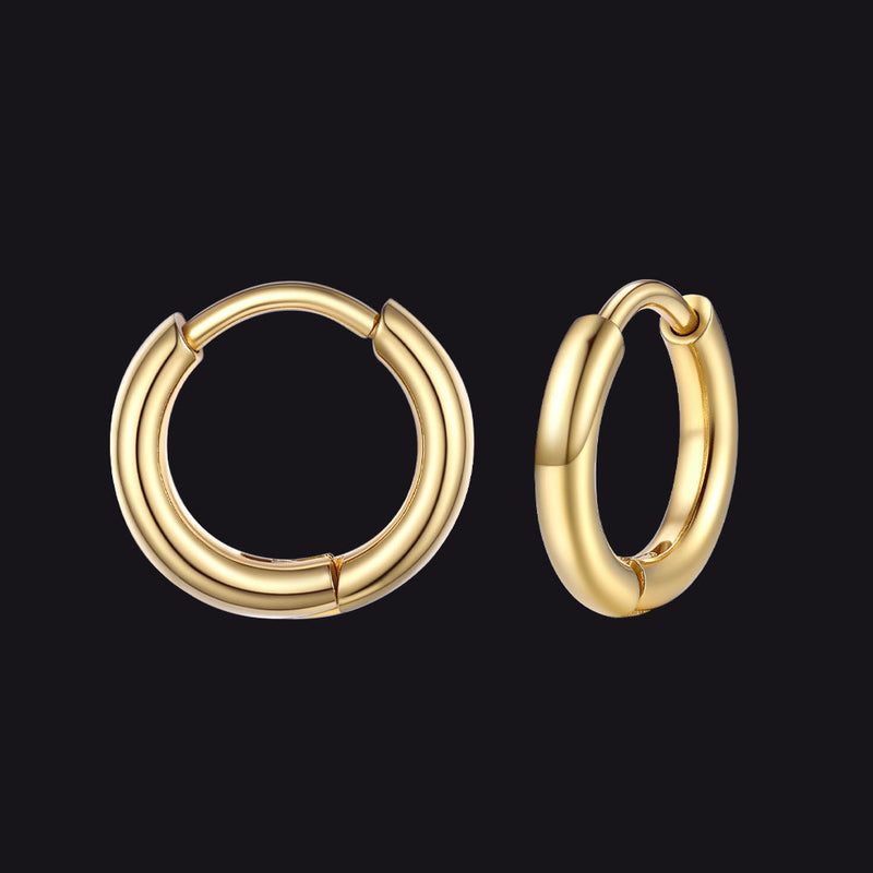 Stainless Steel Small Huggie Hoop Earrings for
