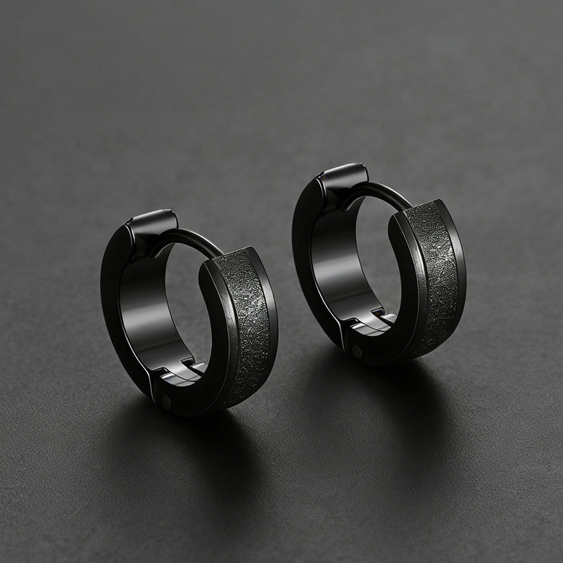 Matte Huggie Hoop Earrings Set of 3 for