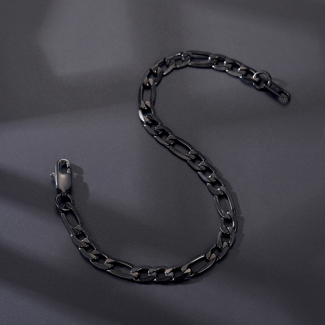 Figaro Link Bracelet for in Stainless Steel