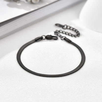 3mm/5mm Width Snake Chain Bracelet for