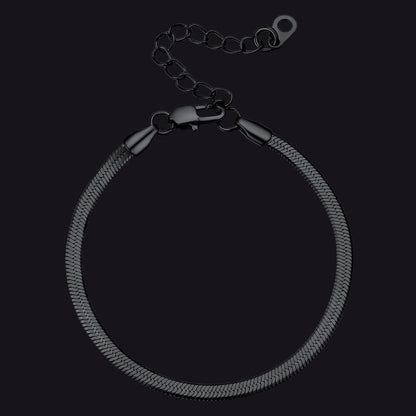 3mm/5mm Width Snake Chain Bracelet for