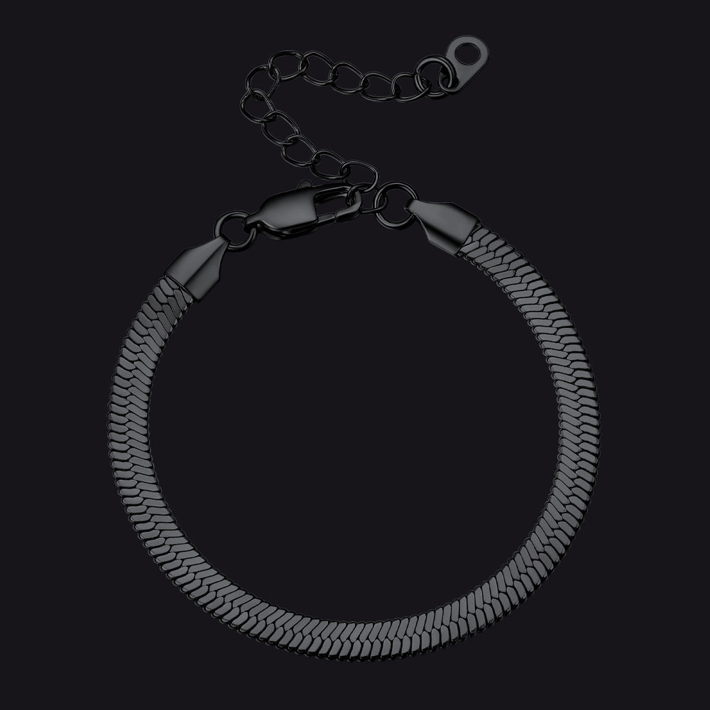 3mm/5mm Width Snake Chain Bracelet for