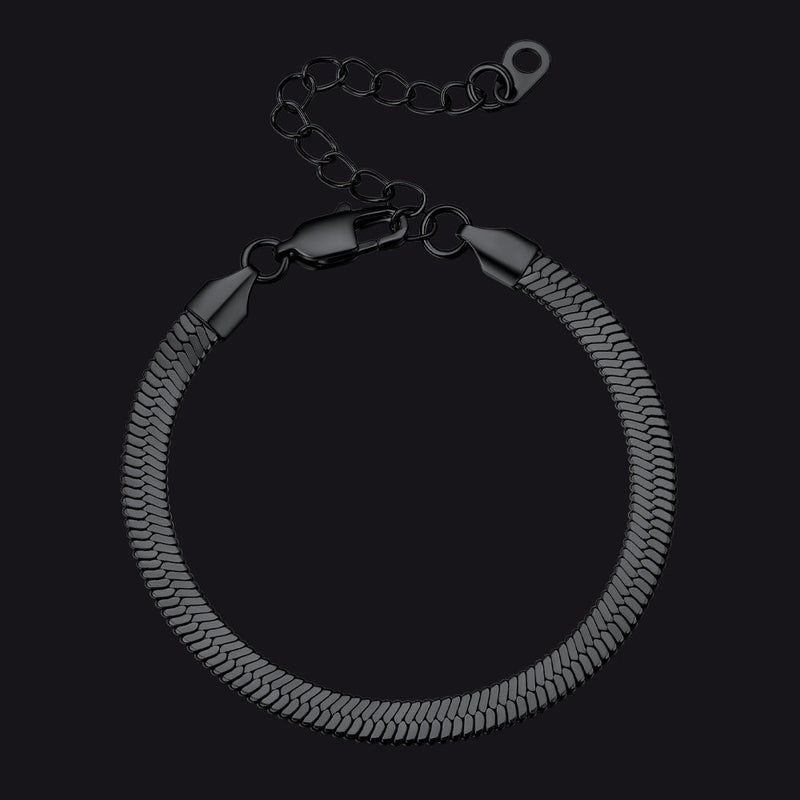3mm/5mm Width Snake Chain Bracelet for