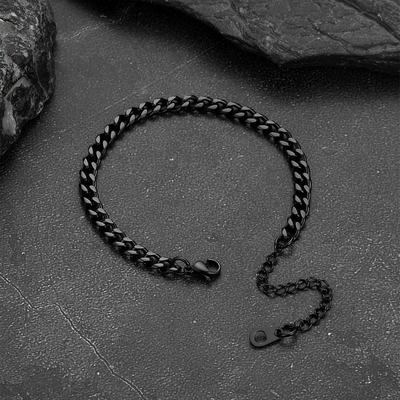 4mm Cuban Chain Link Bracelet for Stainless Steel