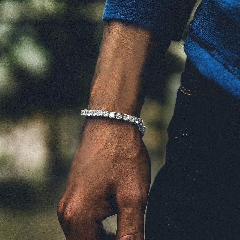 3mm Cz Diamond Cut Tennis Chain & Bracelet Set for