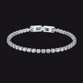 Cz Diamond Cut Tennis Chain Bracelet for , 3/5mm Width