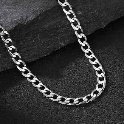 Cuban Chain & Cz Custom Picture Necklace Set for