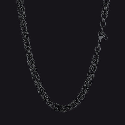 6mm Byzantine Chain Link Necklace for