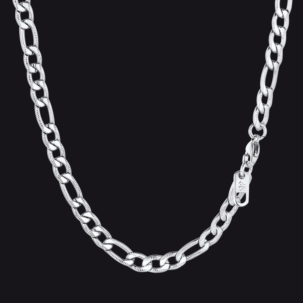 5mm Figaro Chain Necklace for