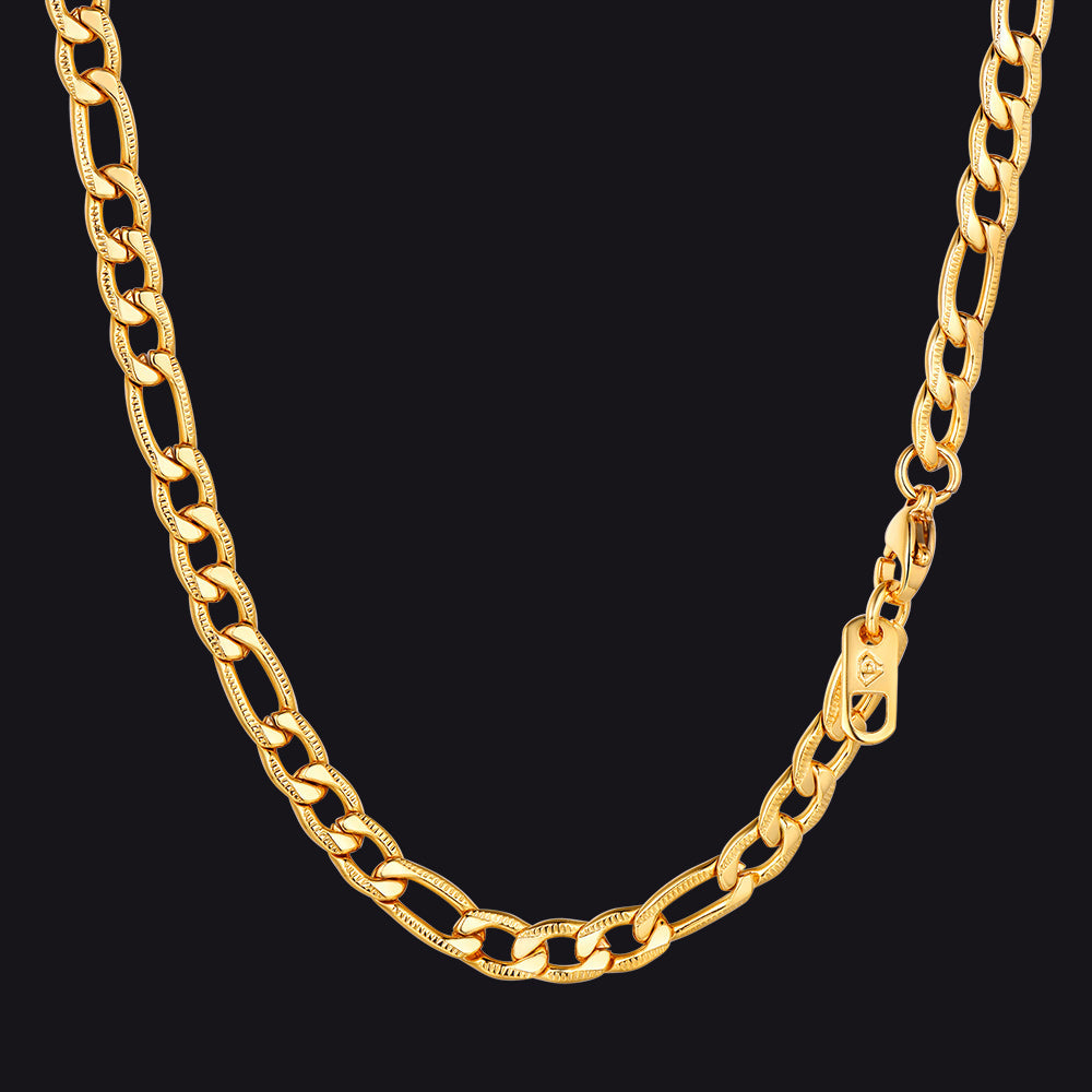 5mm Figaro Chain Necklace for