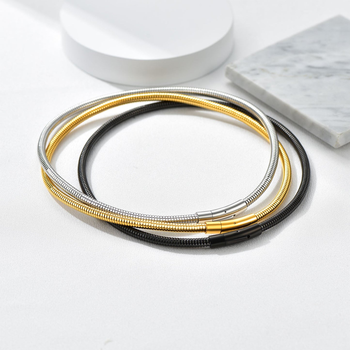 Herringbone Snake Chain Choker Necklace for 5mm Width