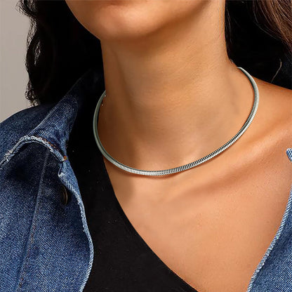 Herringbone Snake Chain Choker Necklace for 5mm Width