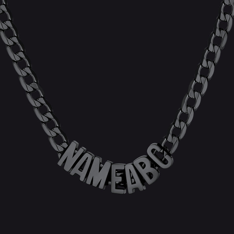 8mm Custom Name Cuban Chain Necklace for