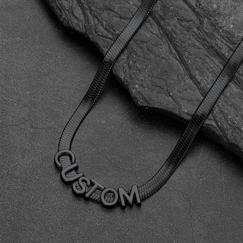 5mm Personalized Name Choker Chain Necklace for