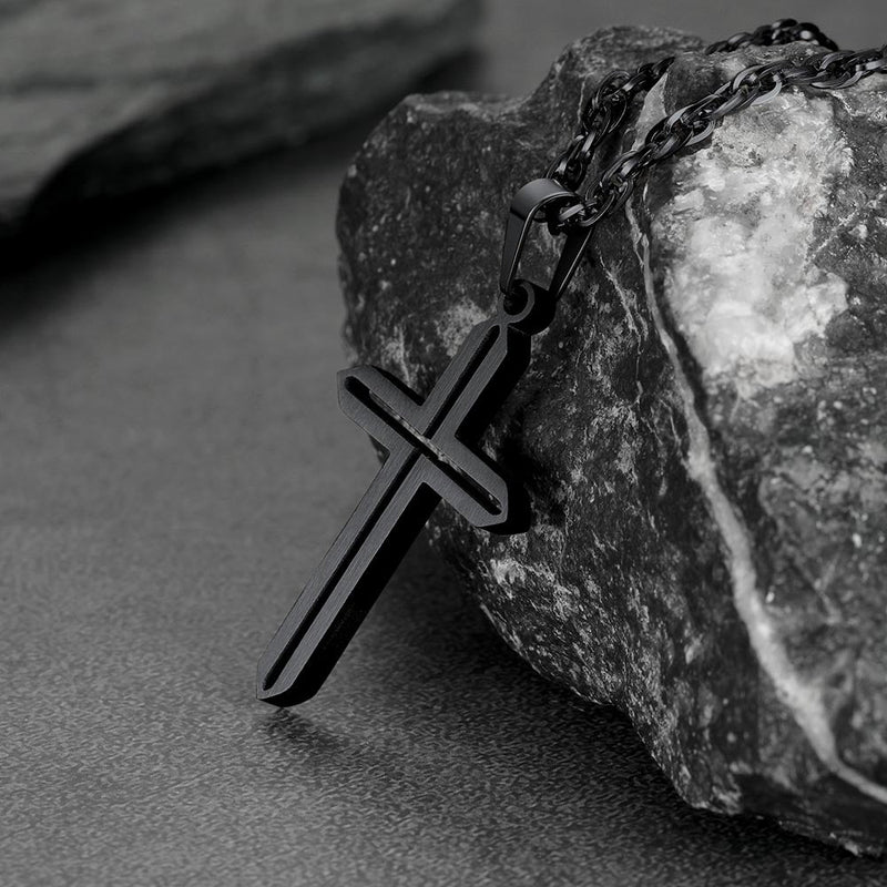 Minimalist Simple Cross Necklace for
