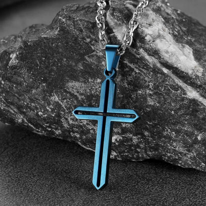 Minimalist Simple Cross Necklace for