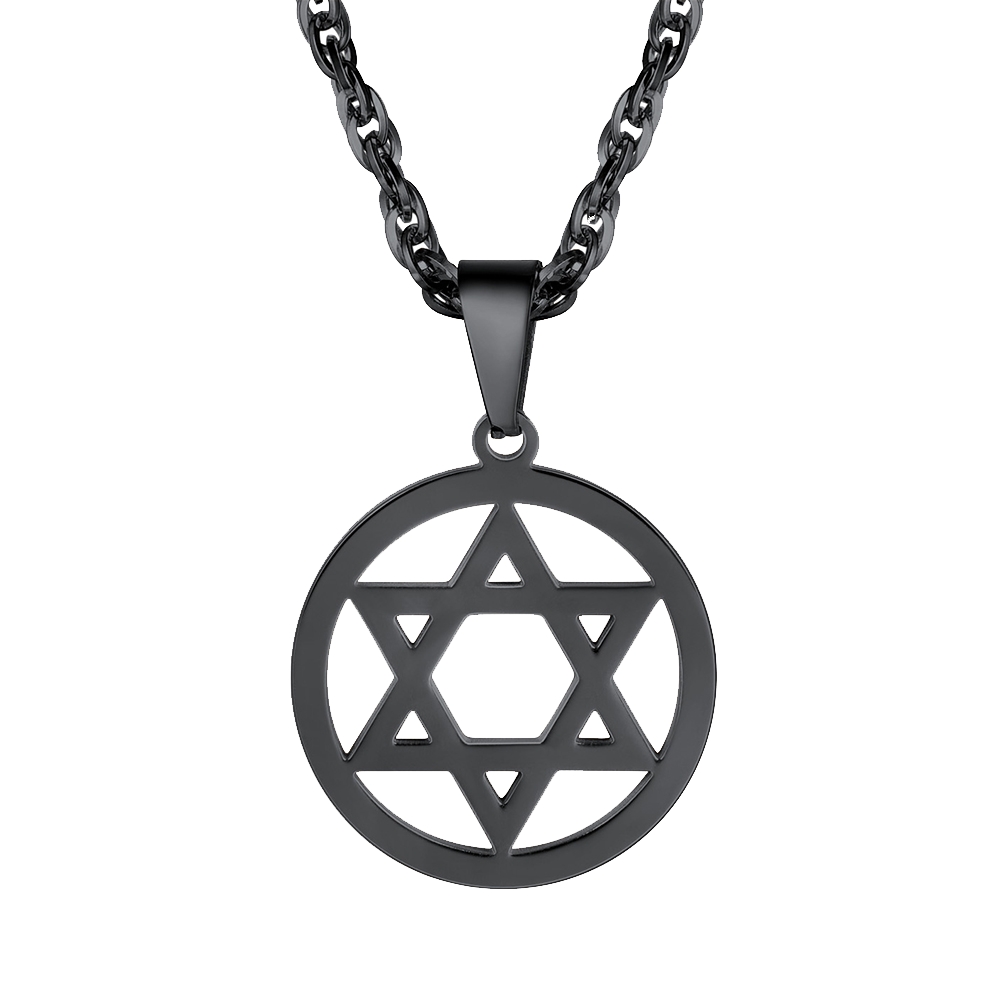 Jewish Star of David Pendant Necklace for