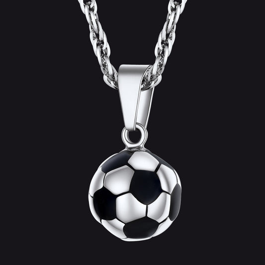 Soccer Football Necklace Lucky Charm for Ball Fans