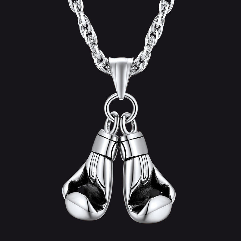 Boxing Gloves Pendant Bodybuilding Pendant Necklace for