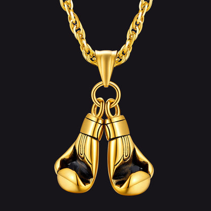 Boxing Gloves Pendant Bodybuilding Pendant Necklace for