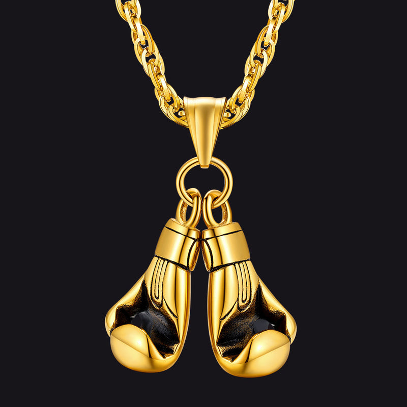 Boxing Gloves Pendant Bodybuilding Pendant Necklace for
