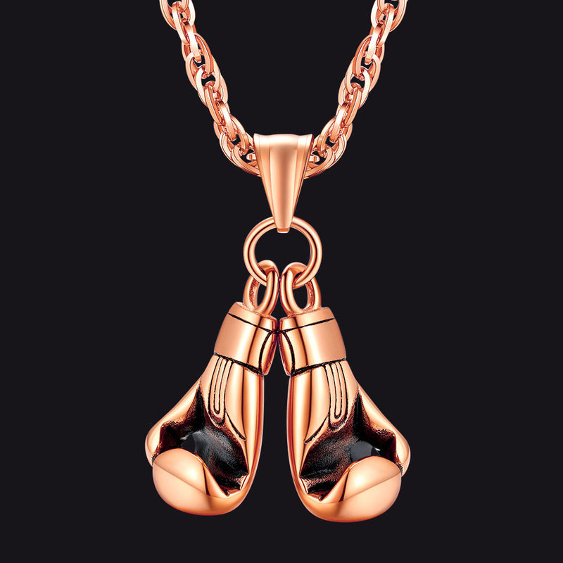 Boxing Gloves Pendant Bodybuilding Pendant Necklace for