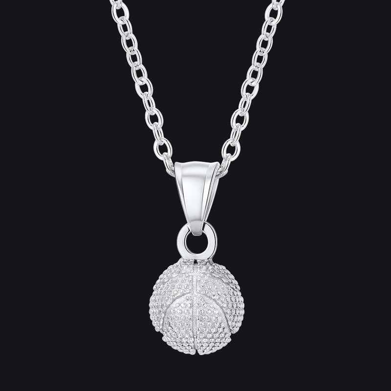 Basketball Necklace Sports Pendants for Ball Fans
