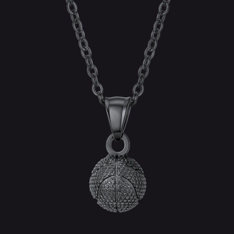 Basketball Necklace Sports Pendants for Ball Fans