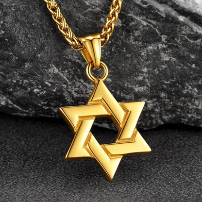 Classic Star of David Pendant Necklace for