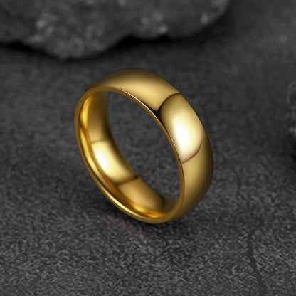 6mm Minimalist Plain Band Ring for