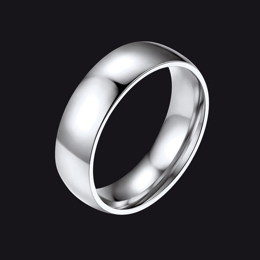 6mm Minimalist Plain Band Ring for