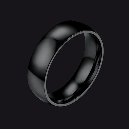 6mm Minimalist Plain Band Ring for