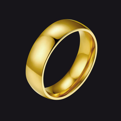 6mm Minimalist Plain Band Ring for