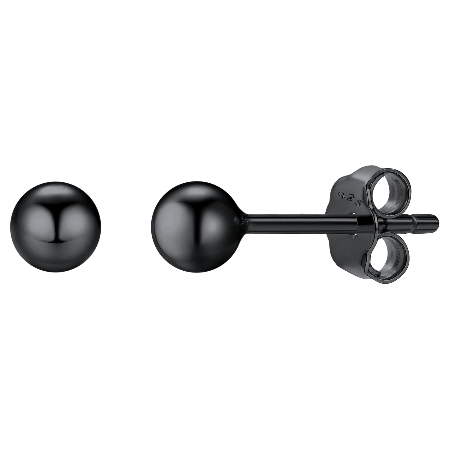 S925 Silver Minimalist Ball Stud Earrings for