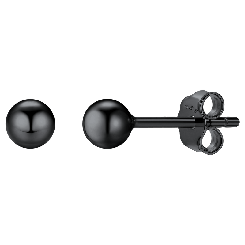 S925 Silver Minimalist Ball Stud Earrings for