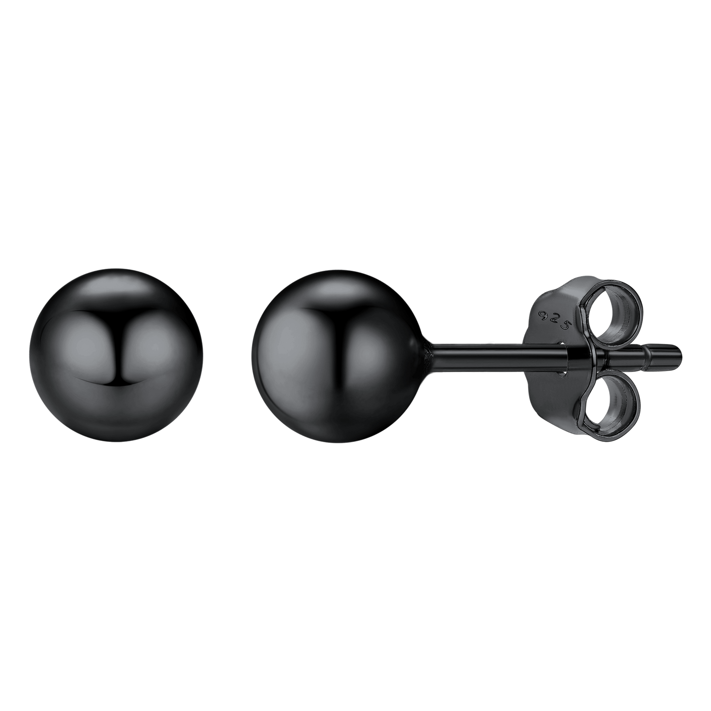 S925 Silver Minimalist Ball Stud Earrings for