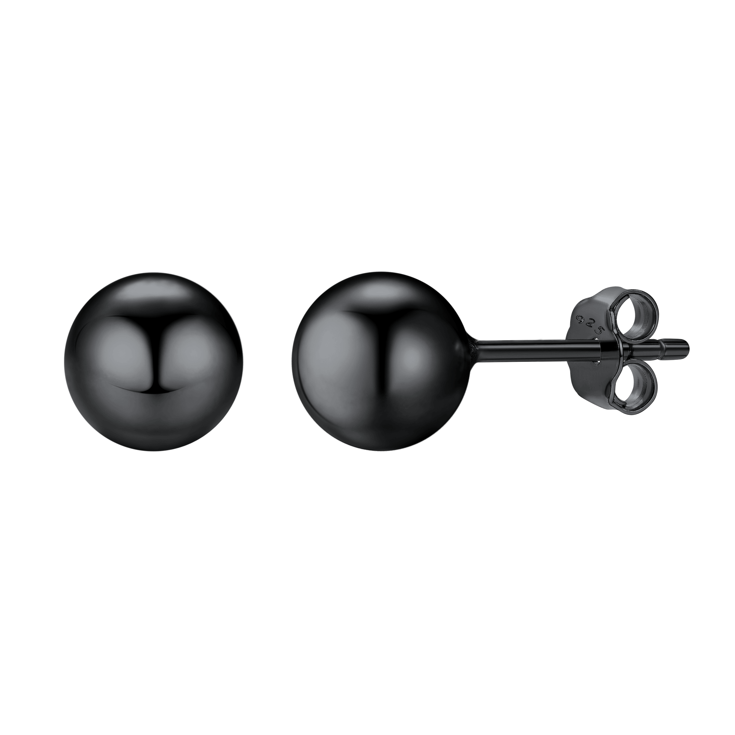 S925 Silver Minimalist Ball Stud Earrings for