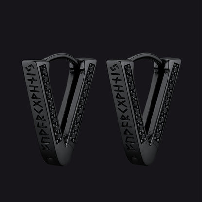 Classic Triangle Huggie Hoop Earrings for